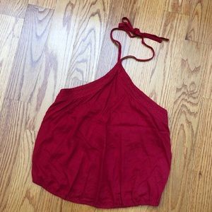 Hollister Red Halter Top